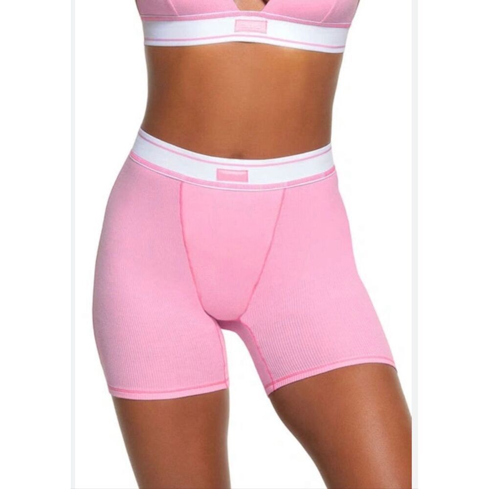 Skims Rib Bralette & Shorts Set